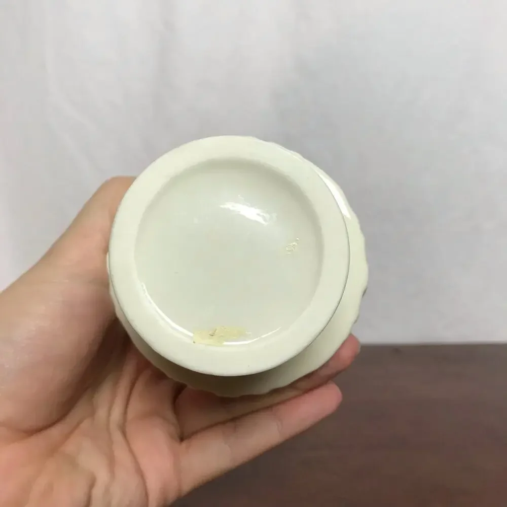 Beautiful White and Gold Tone 6.5